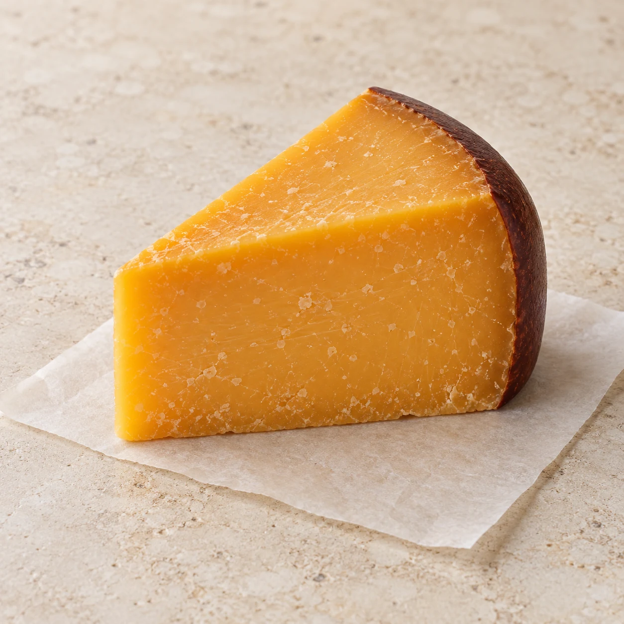 Amber aged gouda-style cheese