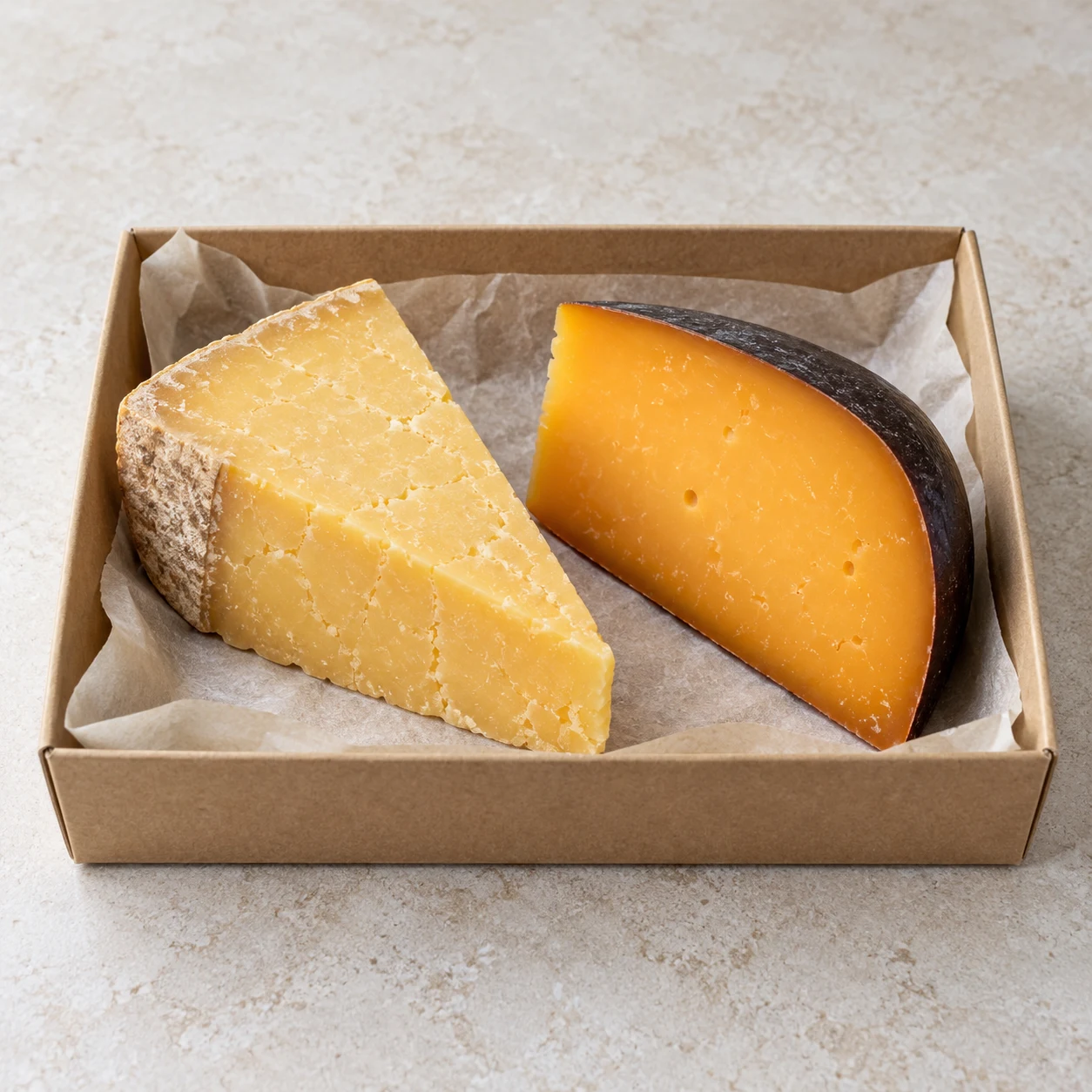 Firm cheese tasting duo